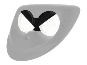 Headlight Mask - Bad Eyes, Black - HI:PE