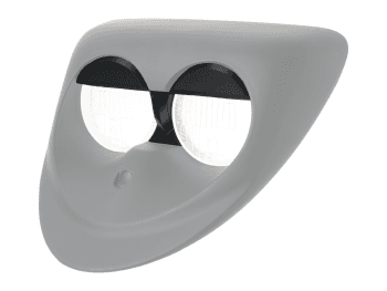 Headlight Mask - Lazy Eyes, Black - HI:PE