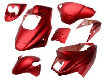 Fairing Set - Satin Red, 7 pcs