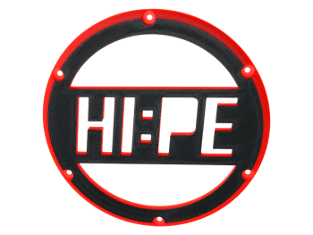 Center Cap for HI:PE Ignition Cover - Black/Red