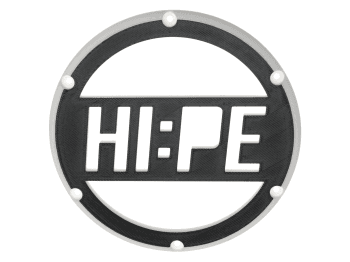 Center Cap for HI:PE Ignition Cover - Black/White