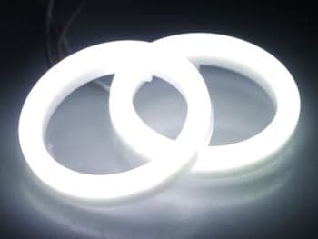 LED Angel Eyes Rings - HI:PE 62mm, White