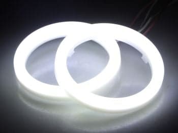 LED Angel Eyes Rings - HI:PE 72mm, White